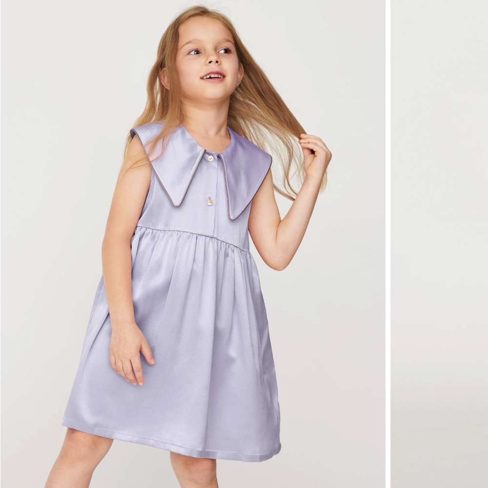 Silk lavender dress
